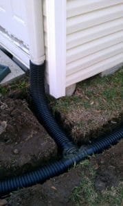 Downspout Drainage with ADS Flex