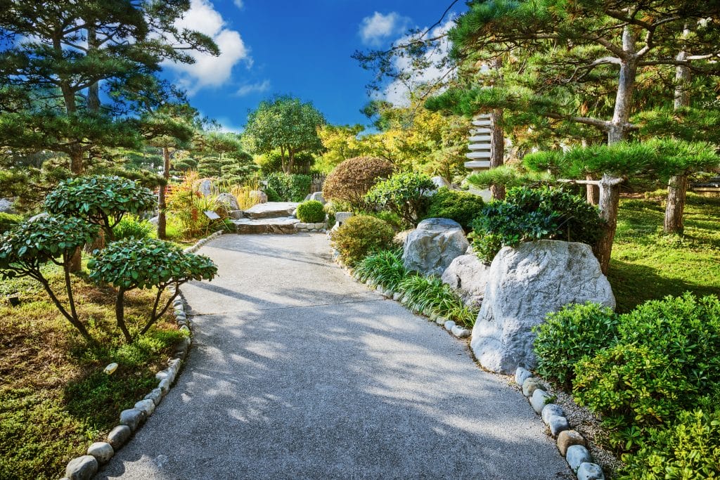 Japanese Garden with Boulders